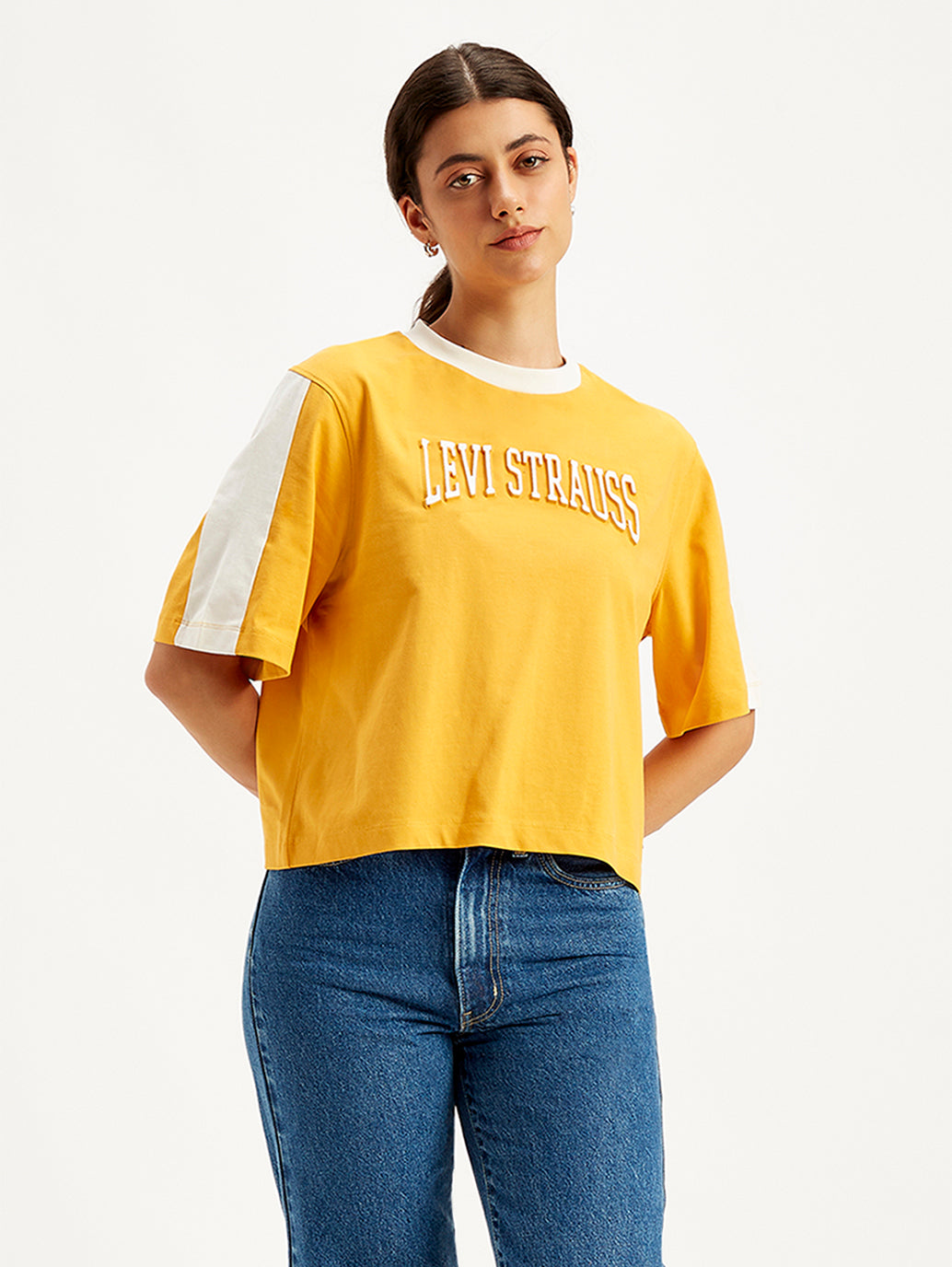 Women's Brand Logo Loose Fit T-Shirt - 1f705d5d-b80f-4d59-a022-7ba63328c62b View