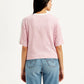 Women's Typographic Print Relaxed Fit T-shirt - Back View