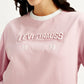 Women's Typographic Print Relaxed Fit T-shirt - Detail View