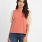 Women's Colorblock Round Neck Top - 592af376-2bc0-4807-9c3b-7c1a04497cad View