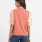 Women's Colorblock Round Neck Top - ce9e2d04-c39e-4785-ad2e-6ec85406a866 View