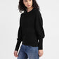 Women's Red loop Metallic Solid Sweater - StyleShot View