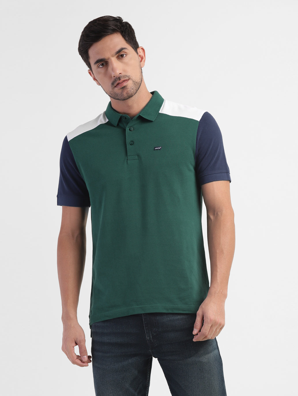 Men's Colorblock Regular Fit Polo T-shirt - d83b0501-10d9-47a9-965e-ef7f0a575fb3 View