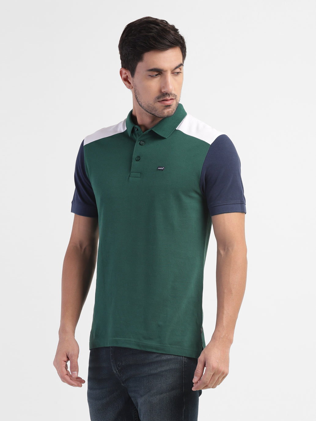 Men's Colorblock Regular Fit Polo T-shirt - f332e383-4db5-461e-bbde-cc8b4845c79f View