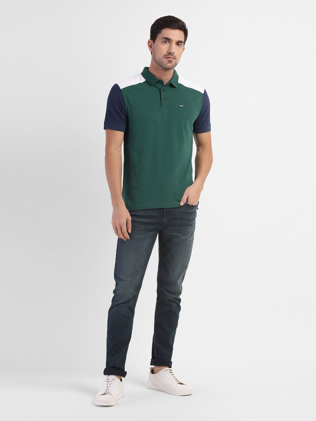 Men's Colorblock Regular Fit Polo T-shirt - 5e63500b-d1b2-4eca-9e78-6832c1f2ca8c View