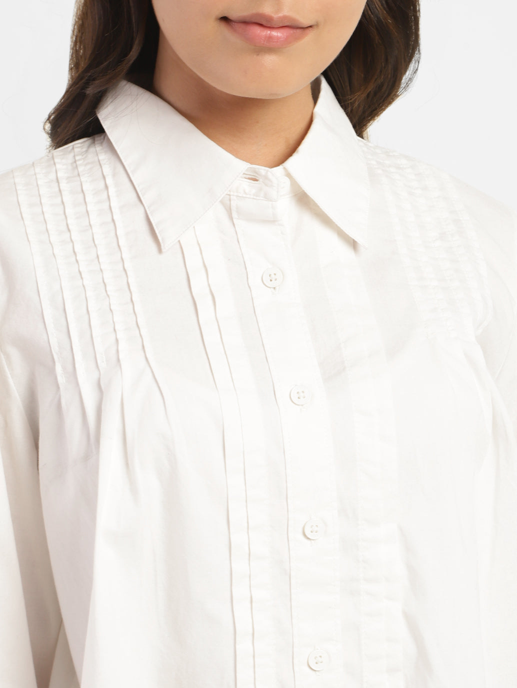 Women's Solid Spread Collar Shirt - c83ea842-03a4-44e4-9c9d-c816bf879aa3 View