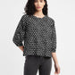 Women's Polka Dot Round Neck Top - a1c68bee-42a5-4228-8cd6-391fbde9e6db View