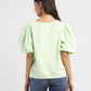 Women's Solid Round Neck Top - 619605b9-78dd-4892-a24b-e86ae2d53865 View