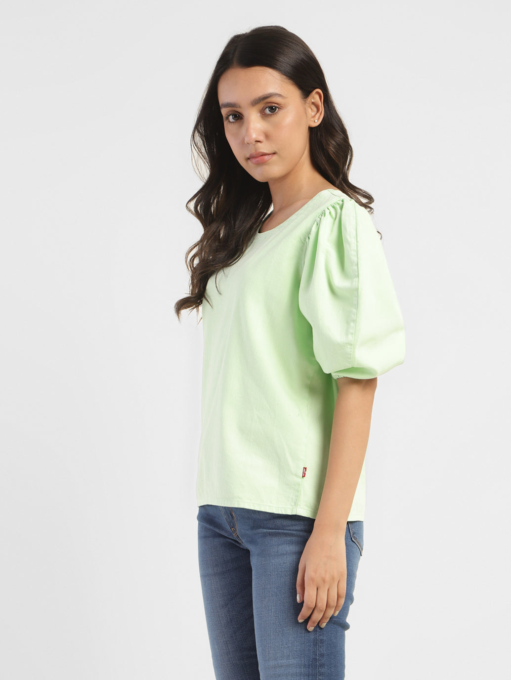 Women's Solid Round Neck Top - db596bb1-c37c-4064-8b75-17fa283218ce View