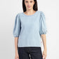 Women's Solid Round Neck Top - 1639f686-5c56-4801-a8ab-5491e862cddf View
