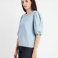 Women's Solid Round Neck Top - 7d28edd9-0c7f-4925-ae22-99bda4c9a7cd View