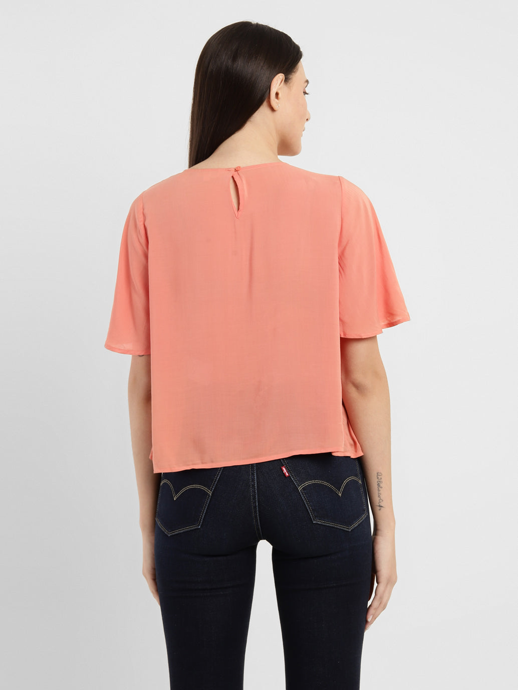 Women's Solid Round Neck Top - 6c4a8672-a2e8-4fb3-b77c-5c155b0e8230 View