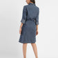 Women's Solid Mid Indigo Shirt Collar Dresses - 5f5d6c3c-a86a-4ee9-8fa8-4fea74ba39e9 View