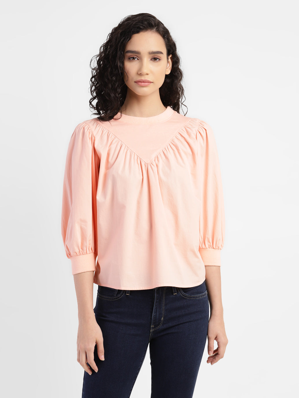 Women's Solid Crew Neck Top - 58401c84-6462-4819-a4ae-0eb05fa089b3 View