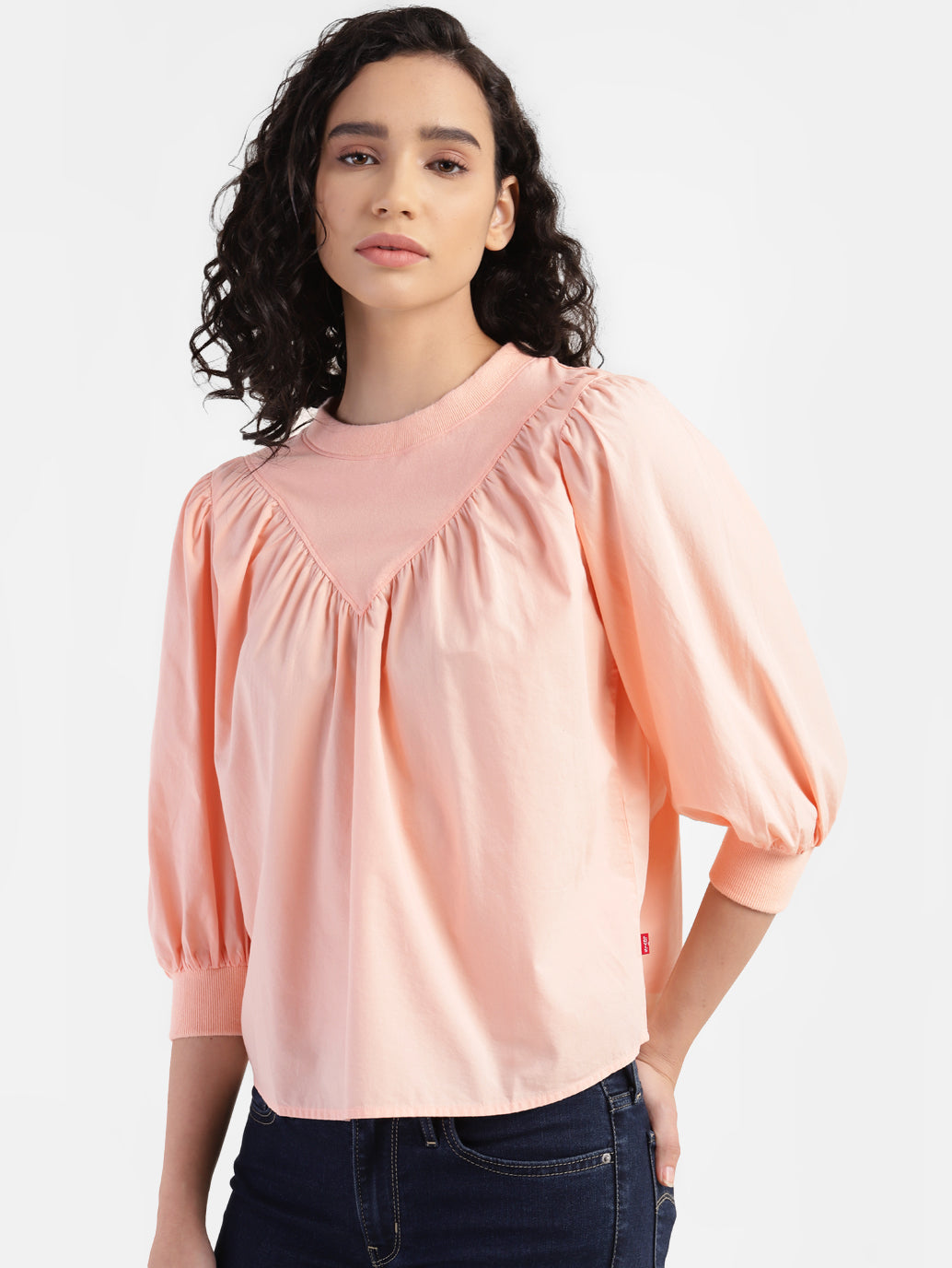 Women's Solid Crew Neck Top - f030a703-92db-4a6e-b02f-c065c66b6b55 View