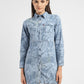 Women's Printed Spread Collar Denim Dress - d7b073dd-8f39-4e5a-b9d6-326a4f3c06e5 View