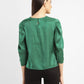 Women's Solid Green Round Neck Top - 9f644e17-ddcc-4219-8001-6a69da72fba1 View