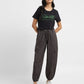 Women's High Rise Black Loose Tapered Fit Trousers - 00dfc718-62fe-451d-b1dd-6656baa7000a View