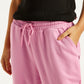 Women's Mid Rise Pink Joggers - Detail View