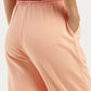 Women's Regular Fit Peach Joggers - BackDetails View