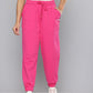 Women's Regular Fit Pink Joggers - 2 View