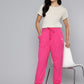Women's Regular Fit Pink Joggers - 4 View