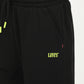 Women's Regular Fit Black Joggers - Detail View