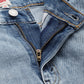 Women's High Rise Light Indigo Regular Fit Denim Shorts - 5 View