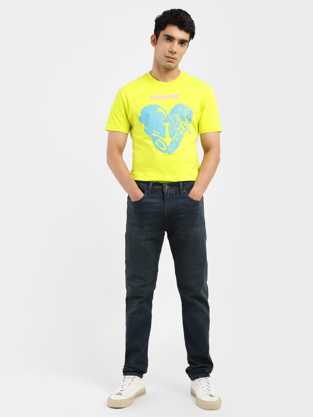 Men's 512 Blue Slim Tapered Fit Mid Rise Jeans - e9914124-09e0-45f0-b656-64c3e34d0aa0 View