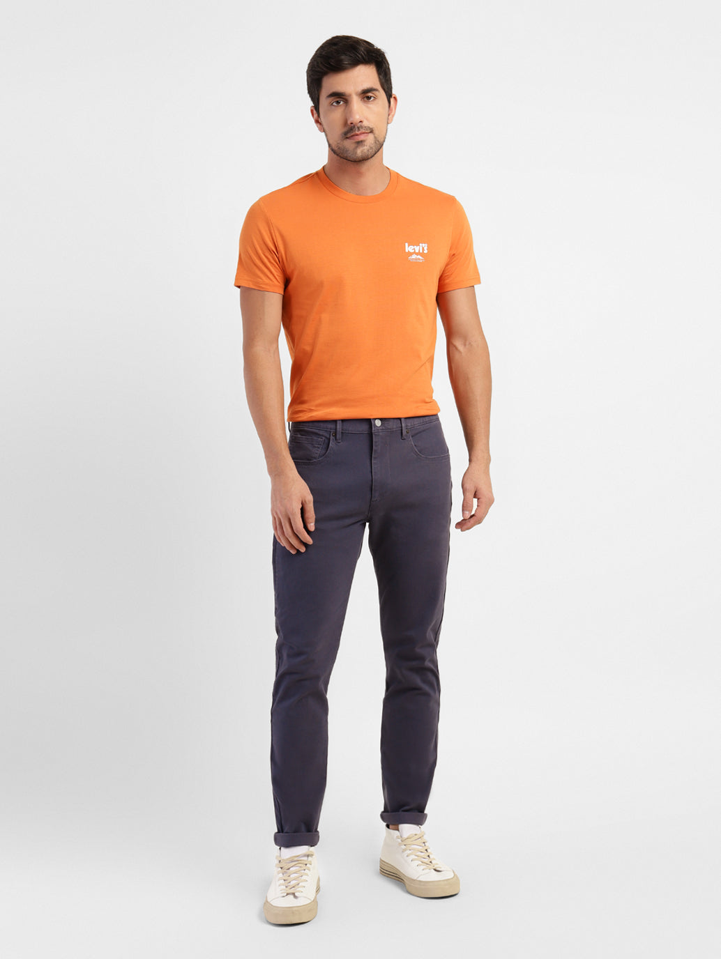 Men's Slim Tapered Fit Trousers - 0c8440f1-88aa-432c-9826-fb59af89442f View