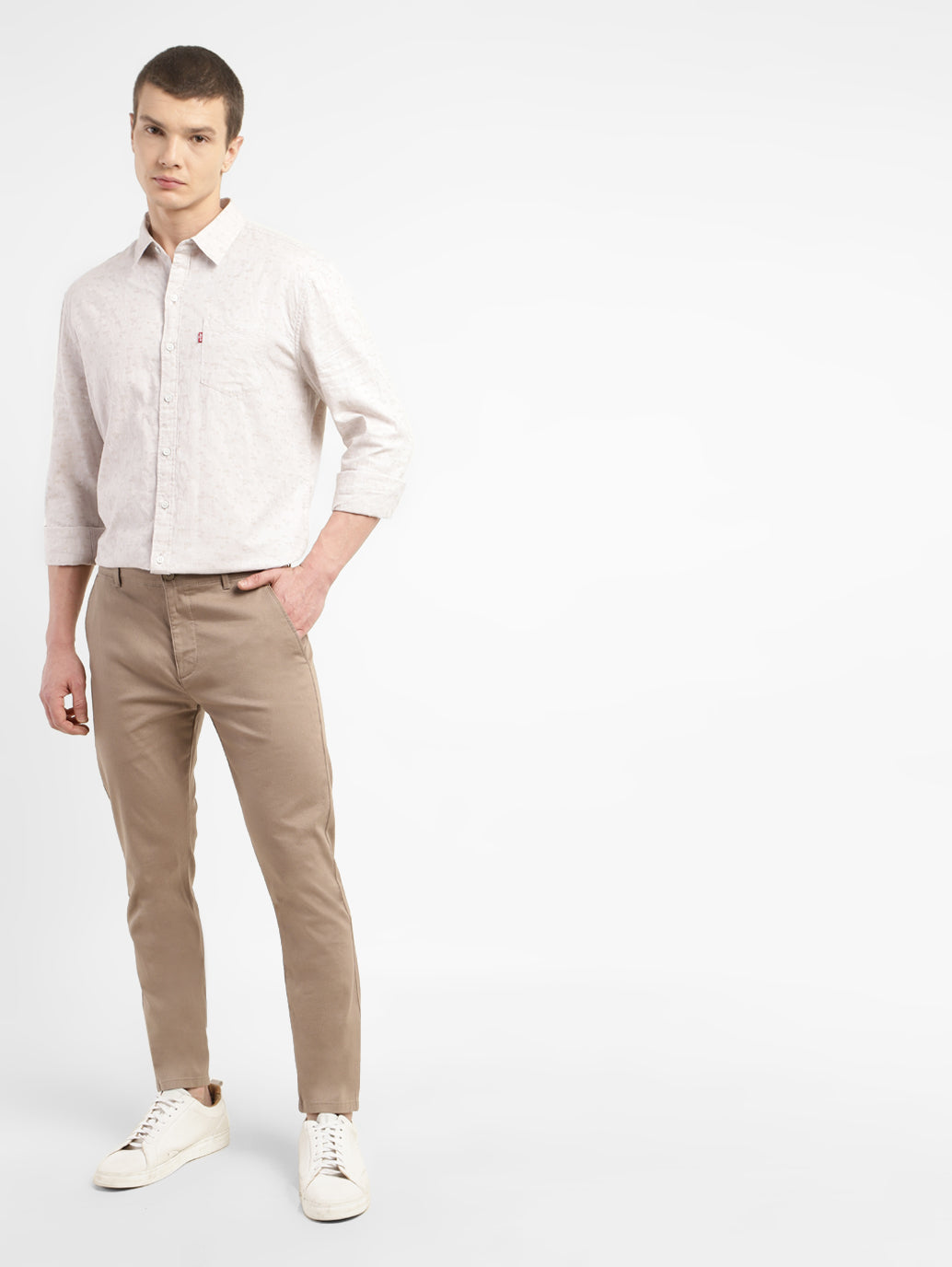 Men's Slim Tapered Fit Trousers - 7453681c-62fb-4518-8bf5-4916785d9510 View