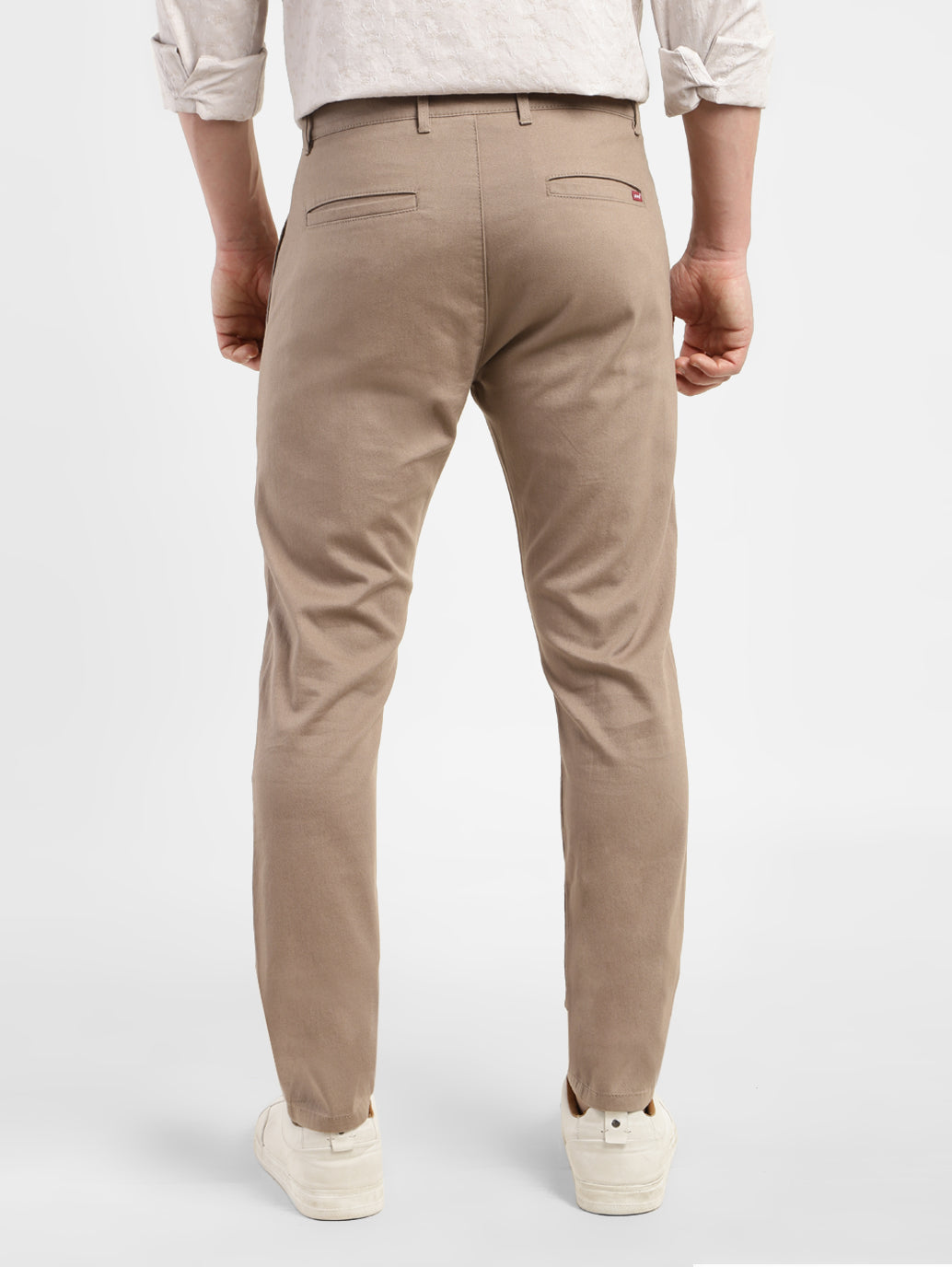 Men's Slim Tapered Fit Trousers - 53a69313-fca5-415f-a962-b0ce630bd1cd View