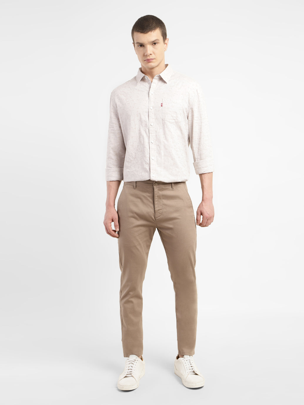 Men's Slim Tapered Fit Trousers - 9239f879-5219-4720-9bd9-f31b0d91ead5 View