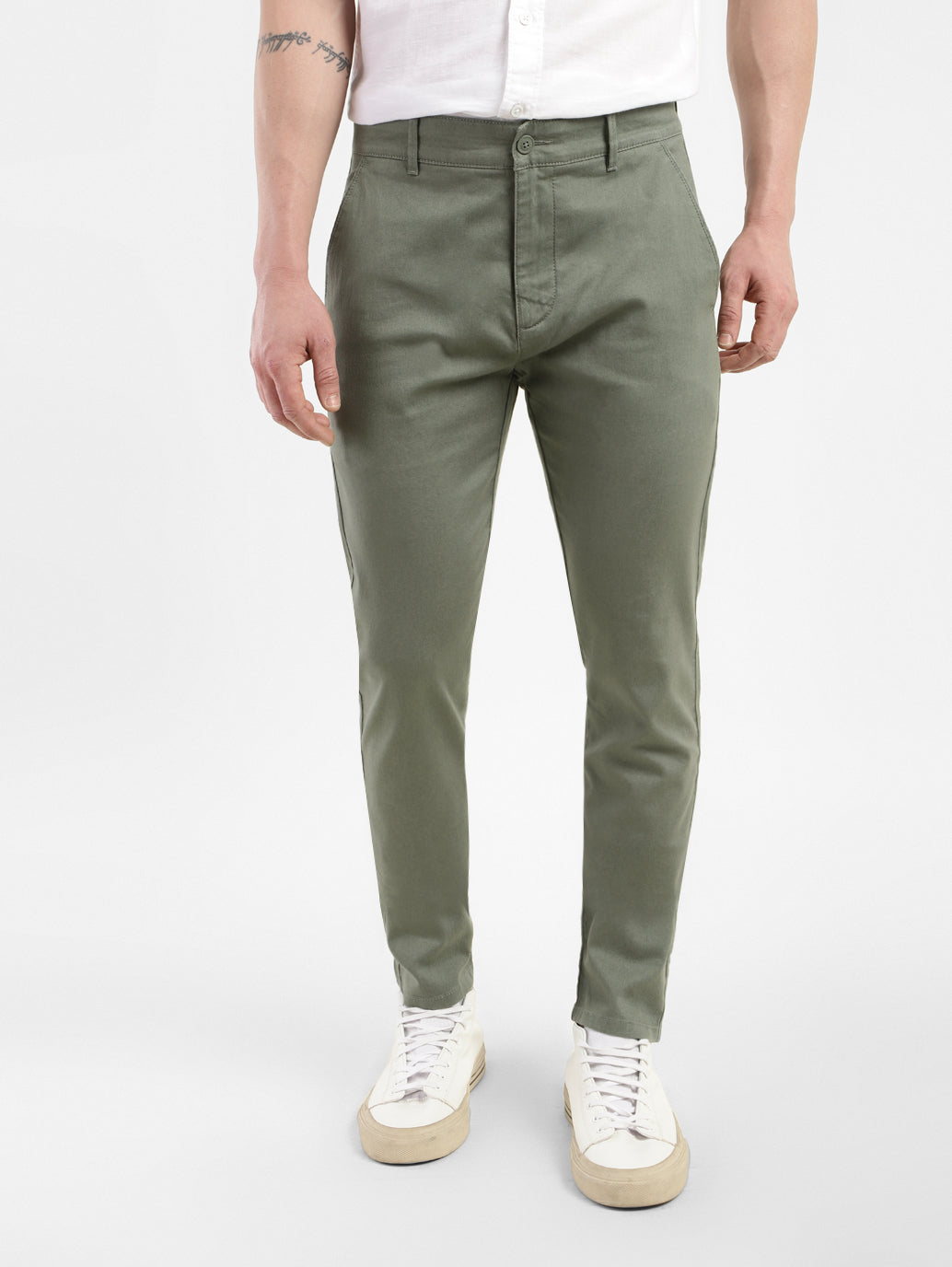 Men's Slim Tapered Fit Trousers - 0ebbf0d4-8c1f-438a-9295-95f2b080a025 View