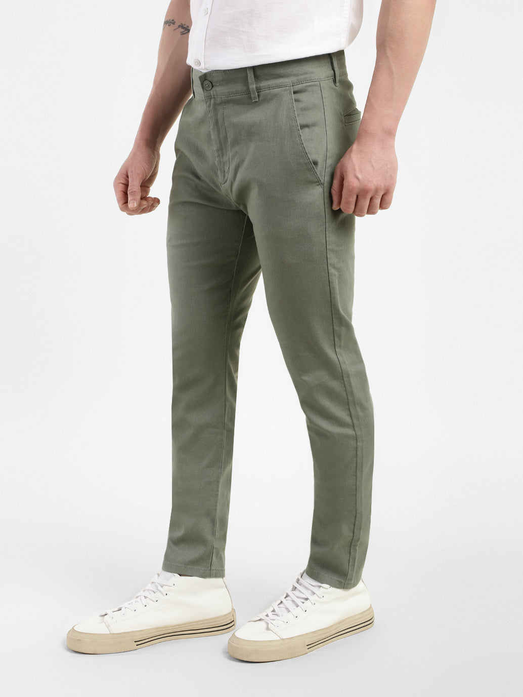 Men's Slim Tapered Fit Trousers - c3865e75-4ff0-41ce-8567-85ca47a501b6 View