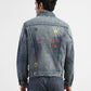 Men's Solid Blue Shirt Collar Denim Jacket - d7304d0e-c328-47cc-b6a1-c836b4265327 View