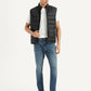 Men's Quilted Black Collar Neck Jacket - bdac4b68-cf2a-4d62-a839-43db754cd03f View