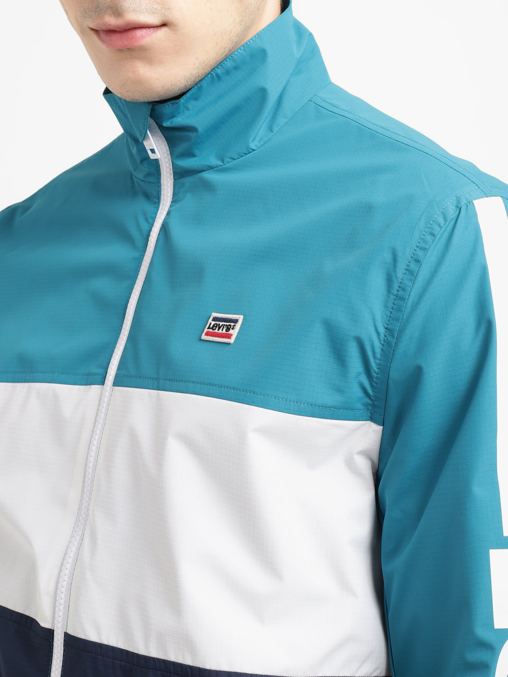 Men's Band Neck Bomber Jacket - 6b44ba29-4f62-43eb-bb9e-c1e0c2098ebb View