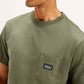 Men's Solid Crew Neck T-Shirt - Detail View