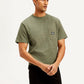 Men's Solid Crew Neck T-Shirt - Side View