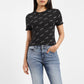 Women's Brand Logo Slim Fit T-shirt Black - 42f84f05-6814-41e7-8ebe-f51f59dc8a16 View