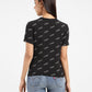 Women's Brand Logo Slim Fit T-shirt Black - a5a38e5f-a64c-4aac-ae43-33a2f3e751bf View