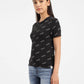 Women's Brand Logo Slim Fit T-shirt Black - 9fd89eb3-acb5-4e27-ac22-be10a28d2e32 View