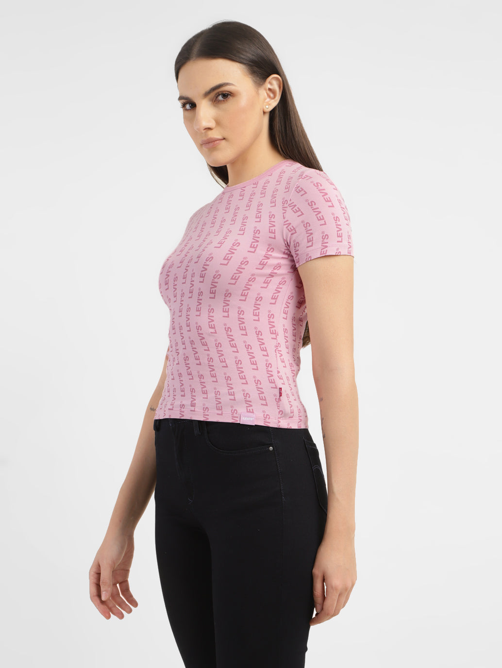 Women's Brand Logo Slim Fit T-shirt - 918be132-861f-4ff5-bc77-d9c2e776d508 View