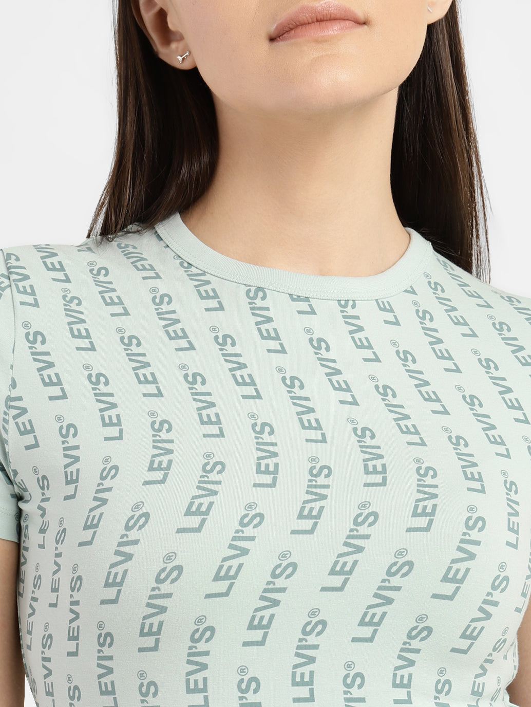 Women's Brand Logo Slim Fit T-shirt - 0362f1c4-2ed8-44d4-b728-23362de24bc6 View