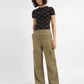 Women's Printed Slim Fit T-shirt - ModelFront View
