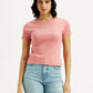 Women's Typography Slim Fit T-Shirt - Styleshot View