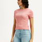 Women's Typography Slim Fit T-Shirt - Side View