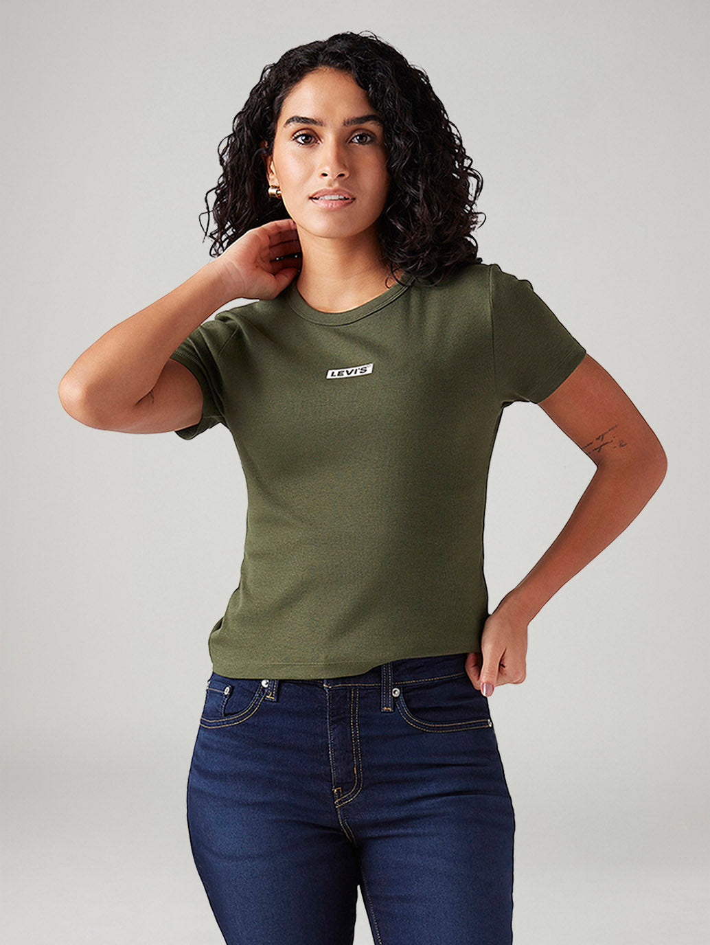 Women's Solid Slim Fit T-Shirt - Styleshot View