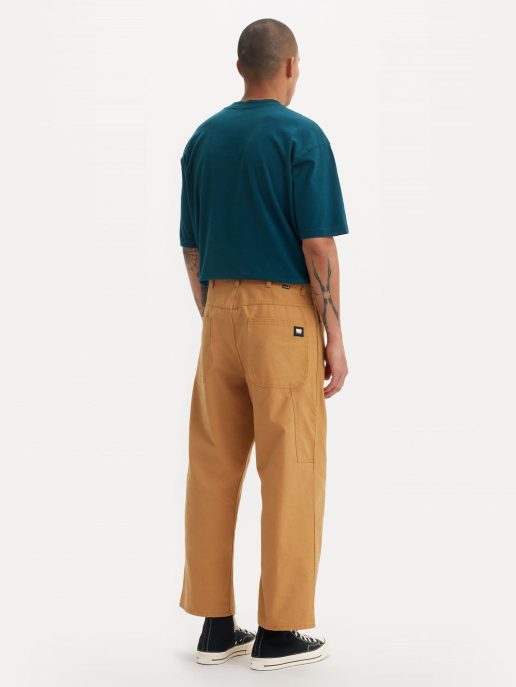 Men's Tan Brown Loose Fit Mid Rise Jeans - 8ba6d1a6-e9bb-445c-85ec-8768730dc717 View